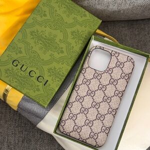 Monogram Tan Phone Case